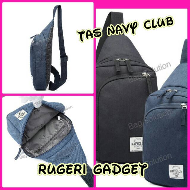 Tas Selempang Navy Club