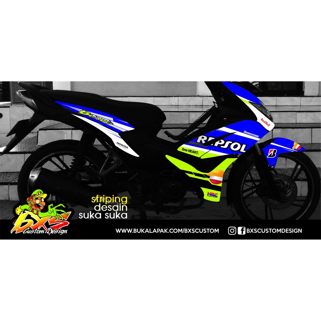 Striping HONDA BLADE DESAIN SUKA SUKA Shopee Indonesia