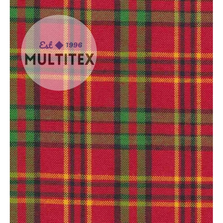 [GULUNGAN] bahan kain kotak merah tc katun seragam kemeja merah hijau cotton halus adem lembut sekol