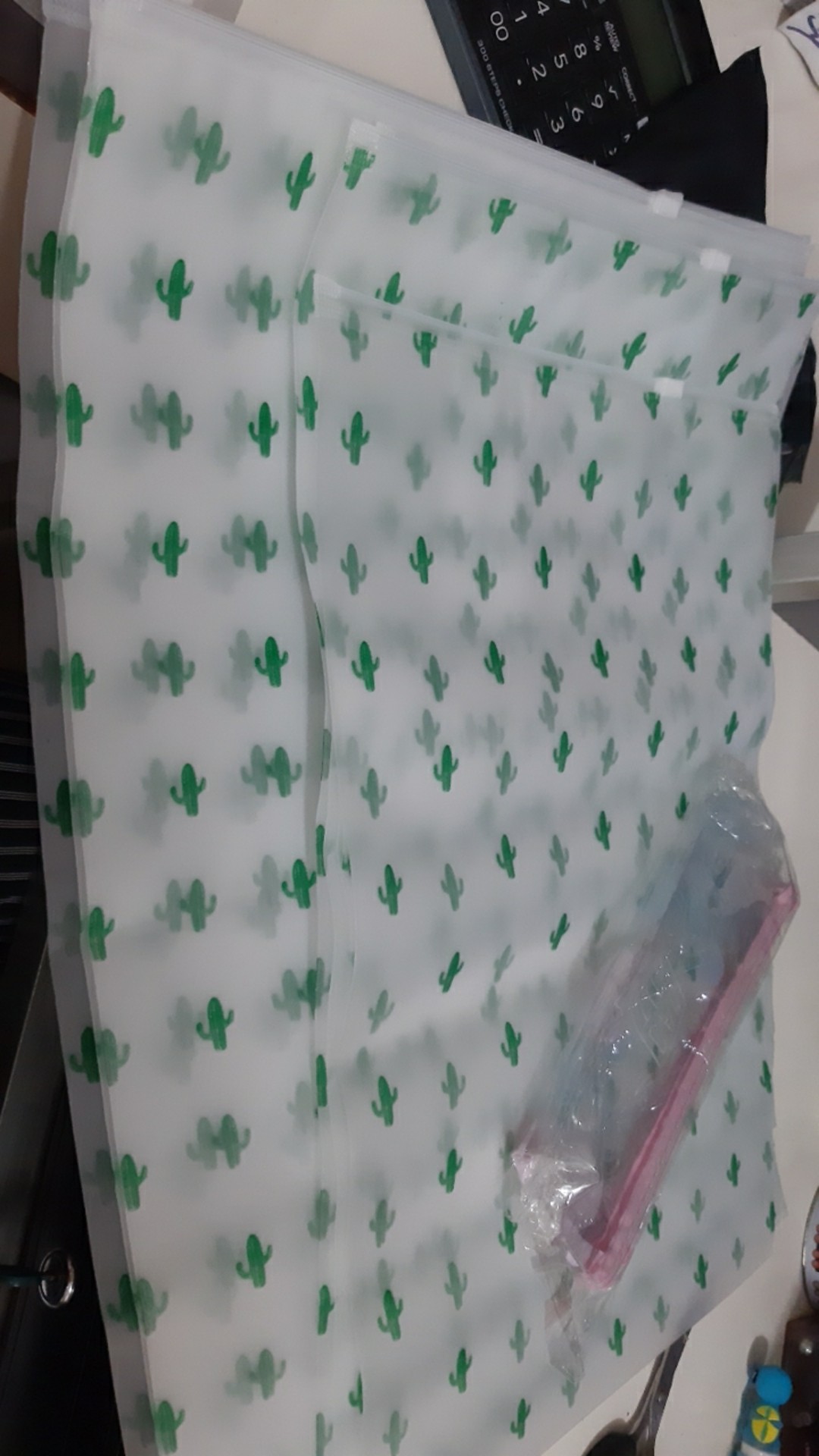 Anekagrosir | Kantong Storage Bag Zip Lock Motif Kaktus Besar Part 2