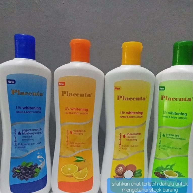 BODY LOTION PLACENTA HANDBODY UV WHITENING PERAWATAN TUBUH KOSMETIK