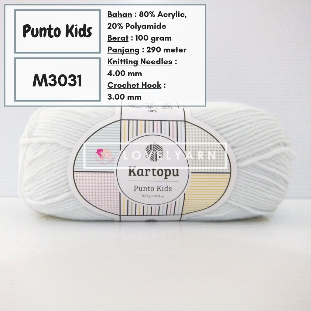 Benang Rajut Kartopu Punto Kids - M3031