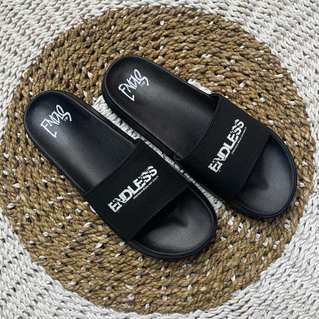 SANDAL SLIDE SLOP[TERMURAH] ORIGINAL X ENDLES SERIES ARTIKEL DARK SOSIAL