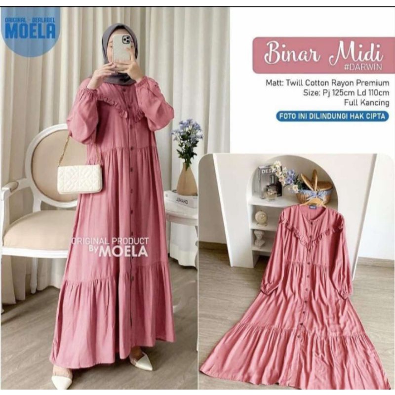 MARITA MIDI POLOS SUSUN REMPEL MIDI MOELA KEKINIAN