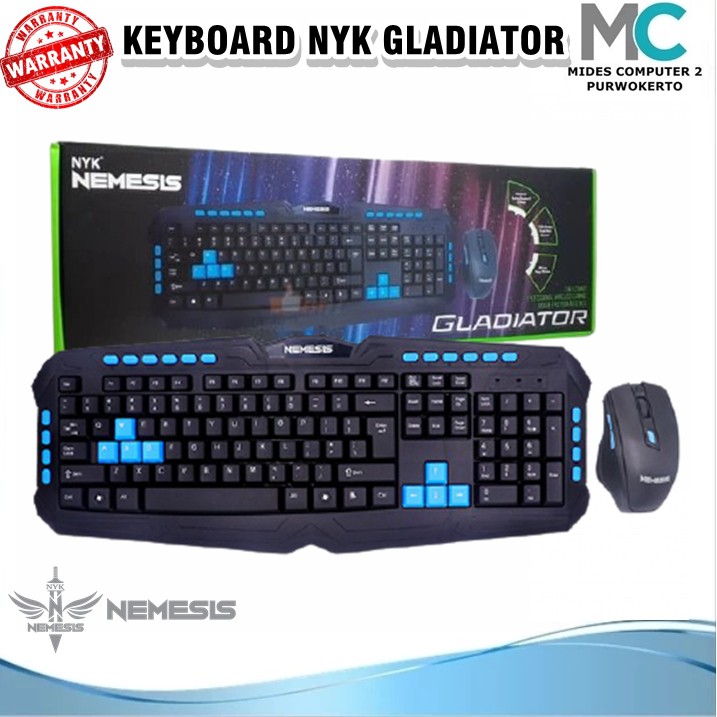 Keyboard Gaming NYK Gladiator WS500 Wireless