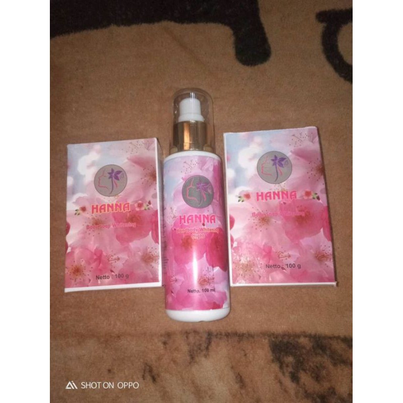 HAND BODY HANNA WHITENING sabun+hb (promo)