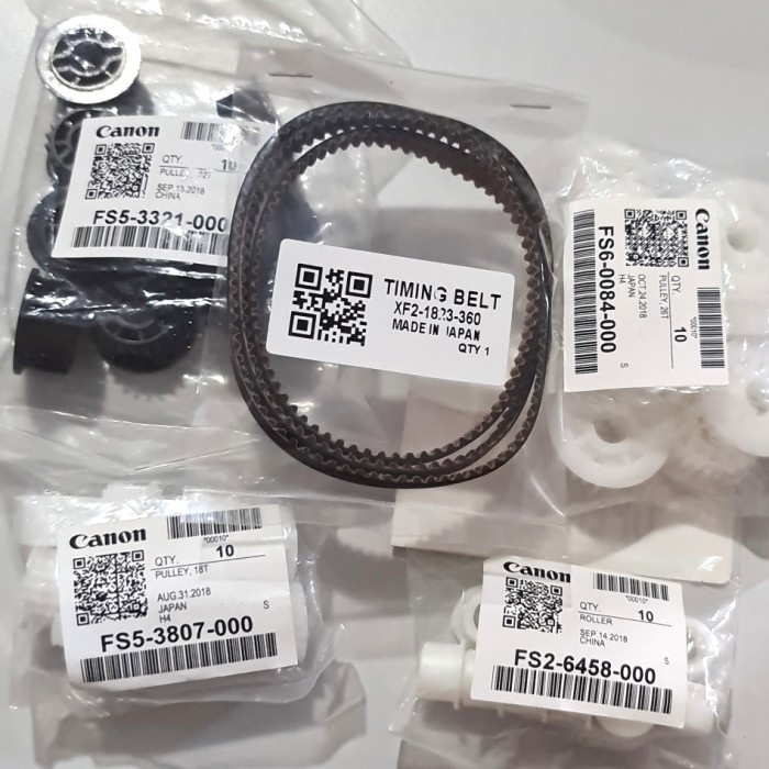 PAKET 1SET GEAR PULLEY ROLLER ORIGINAL &amp; TIMING BELT IR 5000 / 5020