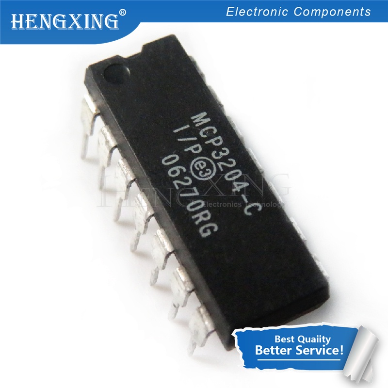 50pcs Ic MCP3204-CI / P MCP3204 3204 DIP-14