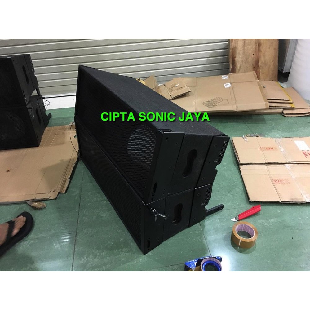 Box Speaker Line Array 10 Inch Tekstur Jeruk Lengkap Braket Import Plus Pin