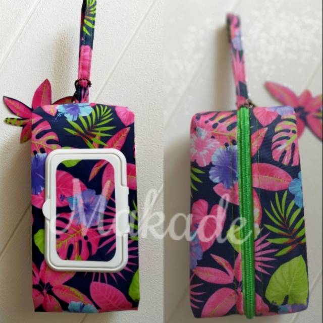 Tempat Tisu 2in1 cover Tisu Basah dan Kering / Tisu Travel / Pouch tissue