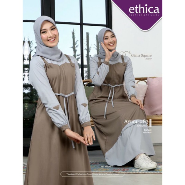 AYUMI 283 BROWNIE AYUMI 283 PINK GAMIS ETHICA TETBARU GAMIS AYUMI TERBARU GAMIS BUSUI