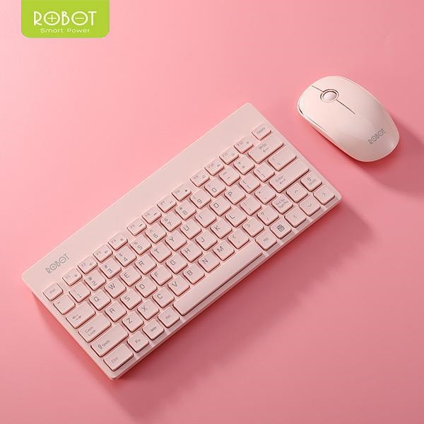 Wireless Keyboard and Mouse Combo ROBOT KM3000 - Set Keyboard dan Mouse