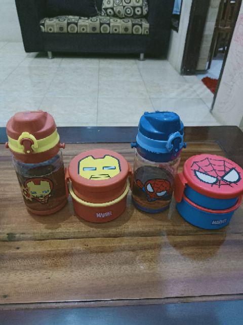 Marvel Miniso Double Layered Bento Box Kotak Makanan