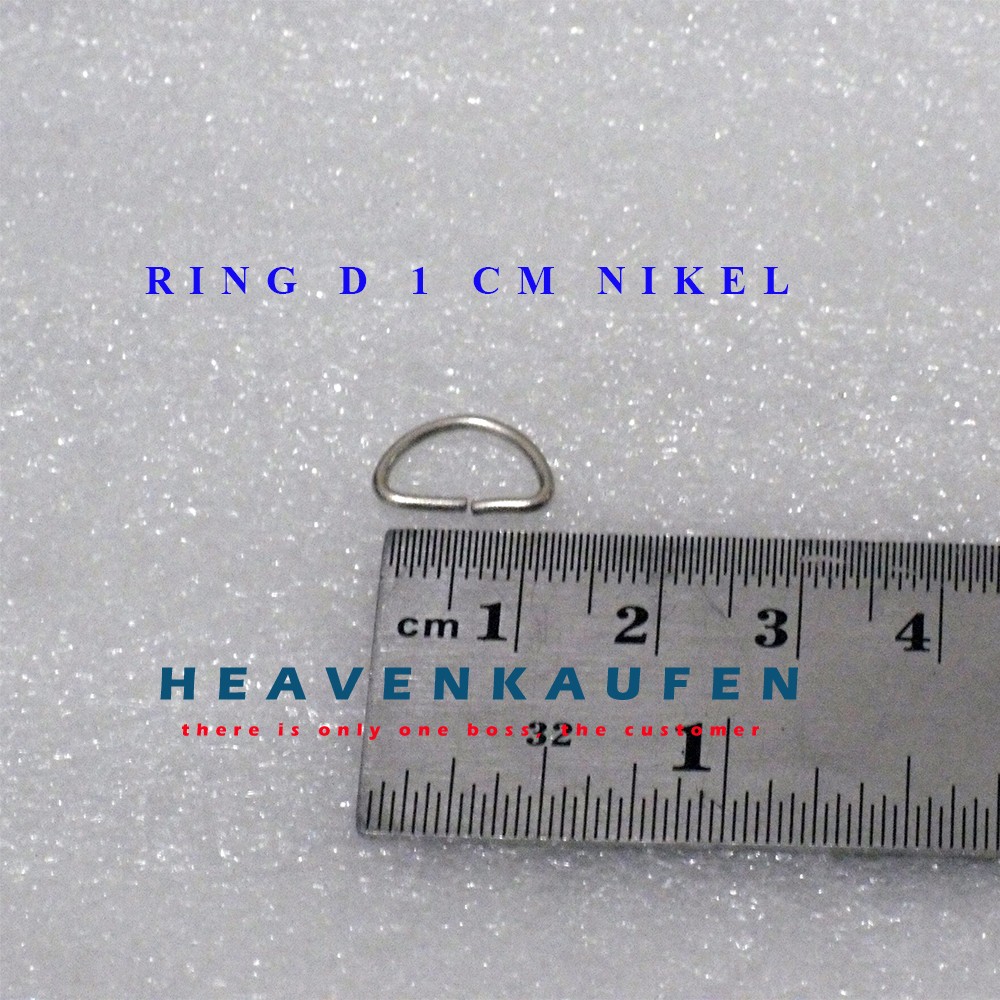 Ring D 1 cm Nikel Untuk Gelang Dll Harga Per Pack isi 100 pcs