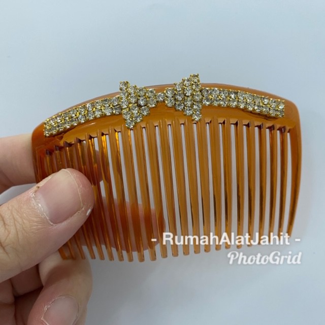 Sirkam Rambut Permata 8 x 5cm Gerigi Kecil dengan 6 model