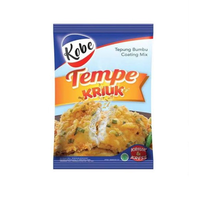 

Kobe Tepung Bumbu Formula Baru Tempe Kriuk [200Gr] Kriuk & Kress Renyah 24Jam