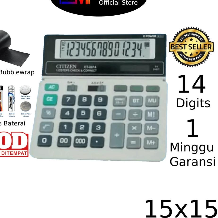 

[PROMO HEG69] Kalkulator CT 8614 14 Digit - Kalkulator Check / Kakulator Dagang Besar / Calculator CT 8614 Murah Harga Termurah