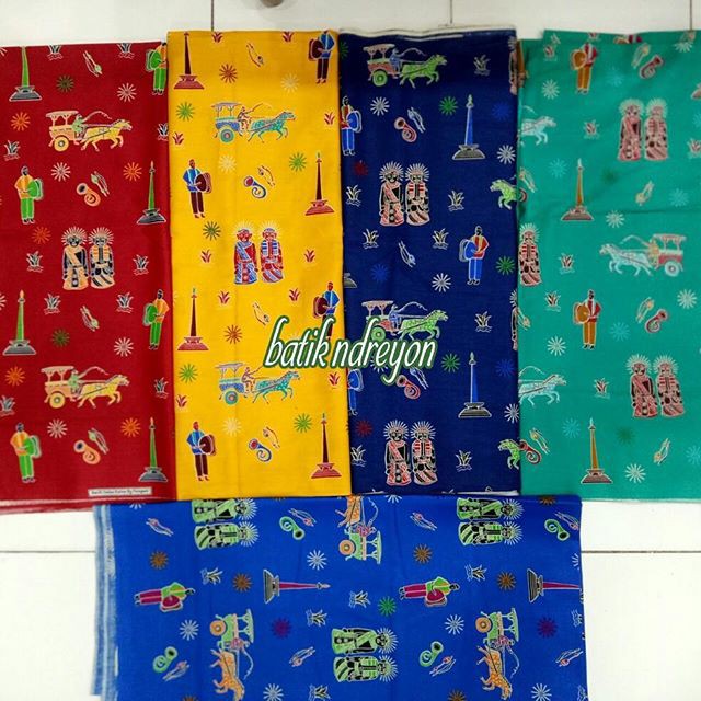 kain batik betawi kode tehyan ada warna pilihan