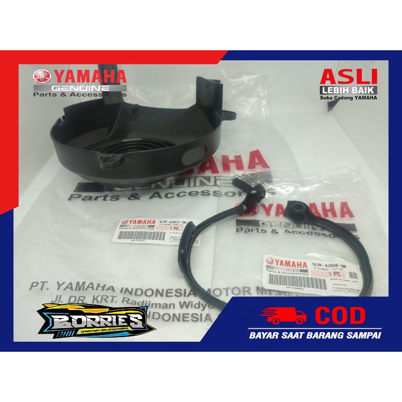 COVER TUTUP KIPAS PLUS KARET MIO SOUL FINO KARBU ORIGINAL ORI YAMAHA