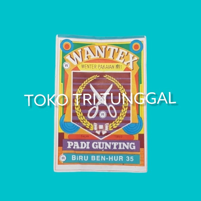 

WANTEX Wantek Biru Benhur Wenter Padi Gunting Tie Dye Baju Sumbo Sumba Kain Cotton Satuan Ecer Jumputan Ikat Art Celup Wentek Wanter Serbuk Coloring Jumput Iket Crafting Crafting Kerajinan Jean Jeans Sepatu Jaket Sweater Bahan Seni Malang Tri Tunggal