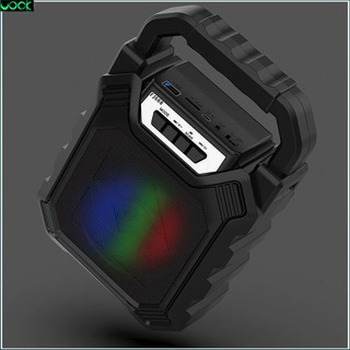 [UOOK] Speaker Portable Bluetooth Nirkabel Mic Salon Mini LED Disco Bass Wireless USB TF-Card BT15-5