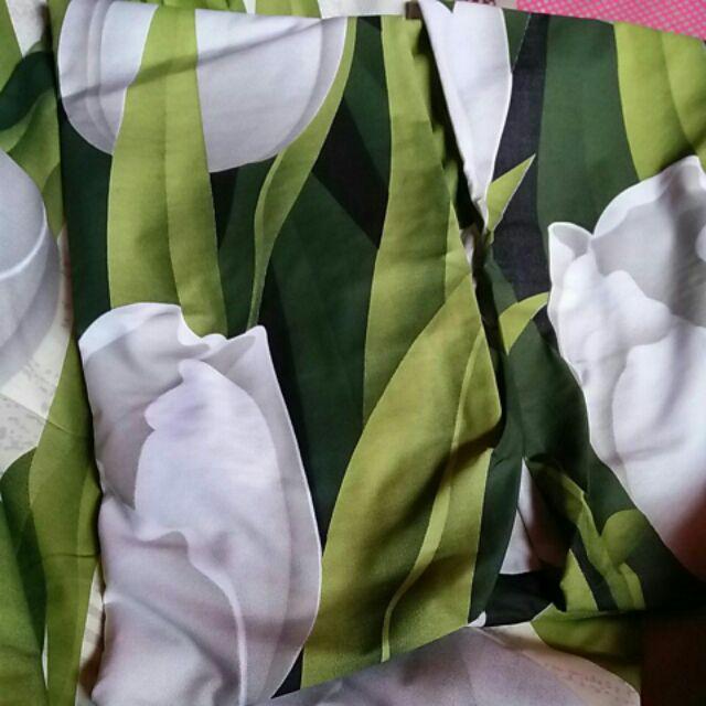 Provensprei -sprei Katun Esra Motif Tulip Hijau