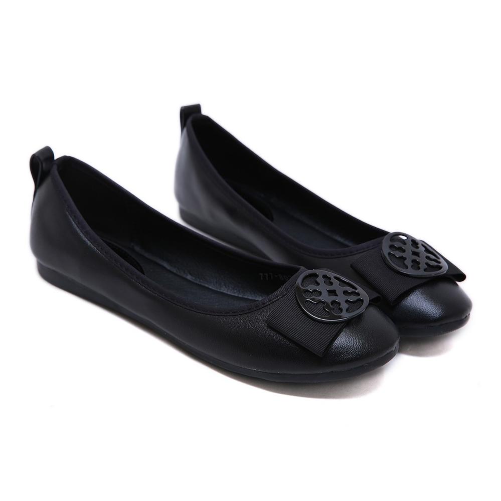 Ori PVN Yara Sepatu Flats Hitam Wanita Balet Women Shoes 030 [akhir]