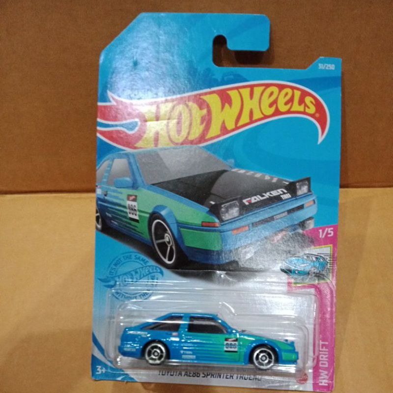 Hot wheels Toyota AE86 Srinter Trueno falken