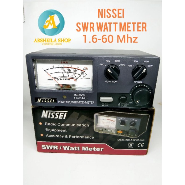 swr watt meter power meter nissei tm 3000 original murah