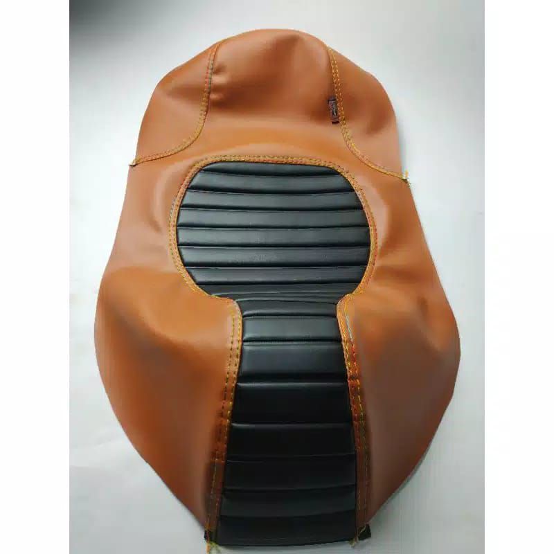 Kulit Jok Scoopy Caferacer Single seat-COVER KULIT JOK SCOOPY CAFERACER-KULIT JOK SCOOPY MODEL CAFER