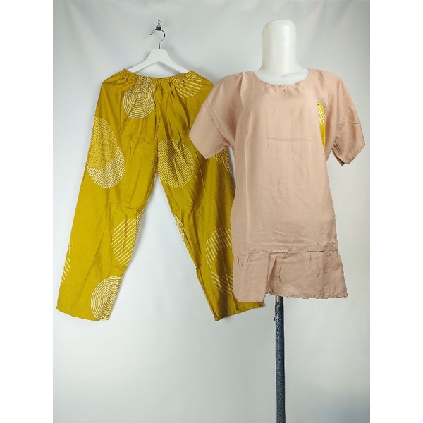 SETCEL JUMBO REMPEL XXL/SETELAN CELANA PANJANG XXL/SET BABBYDOLL XXL/PIYAMA XXL/BAJU TIDUR-G33