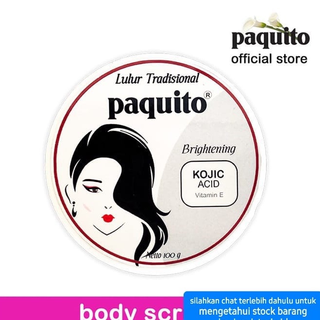 PAQUITO LULUR 100GR KOJIC ACID SCRUB BADAN / TUBUH PERAWATAN KOSMETIK SKINCARE