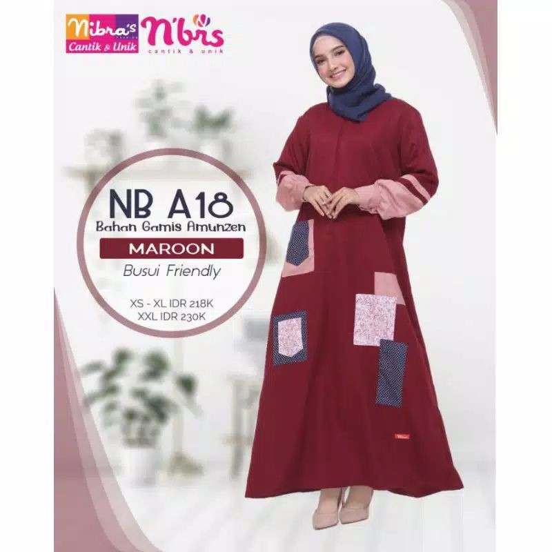 Gamis Nibras NB A18 Maroon