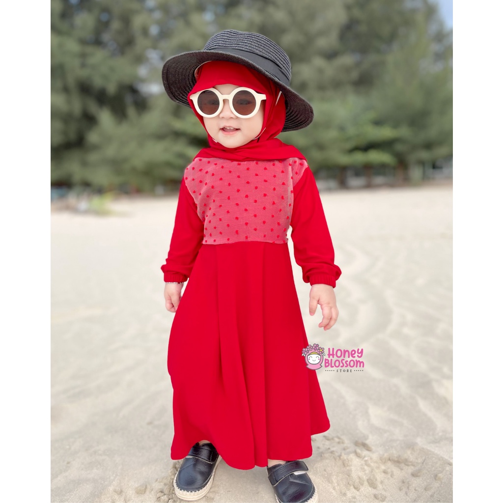 HONEYBLOSSOM gamis bayi polos cantik alesha / gamis bayi perempuan