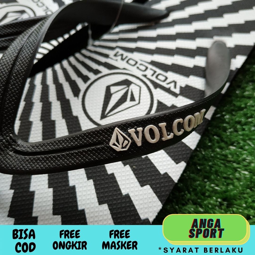 SENDAL JEPIT PRIA VOLCOM /  SANDAL DISTRO PRIA / SENDAL KASUAL COWOK / SANDAL SANTAI PREMIUM QUALITY