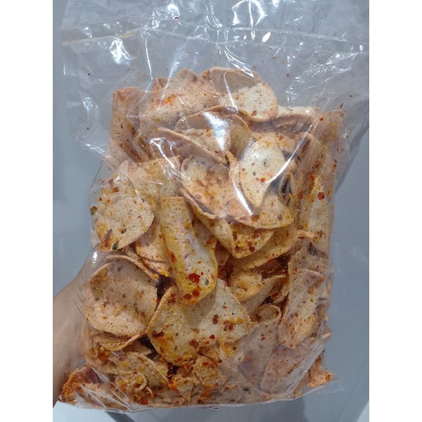 

KERIPIK DAN BASRENG PEDAS 500 grm