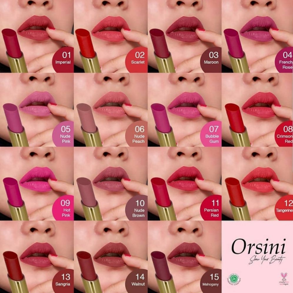 ✔GROSIR✔ Orsini Lipstik Colorfix Lipstick BPOM