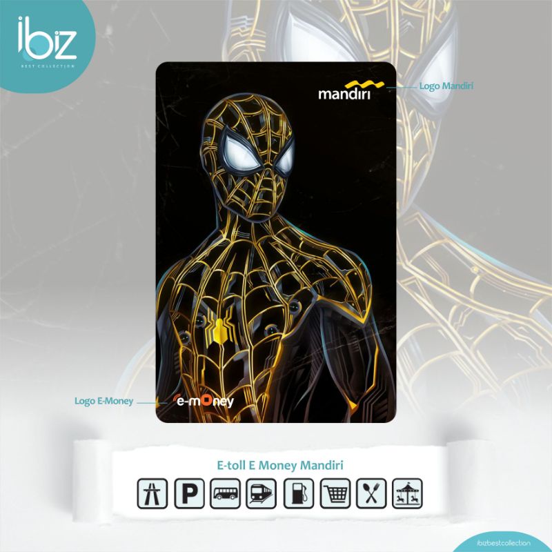 

Custom emoney Spiderman Black Gold
