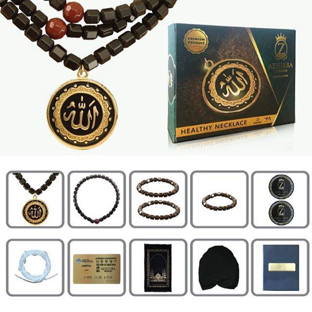 Azhikra Kalung Terapi Kesehatan + Bonus Langsung Sajadah
