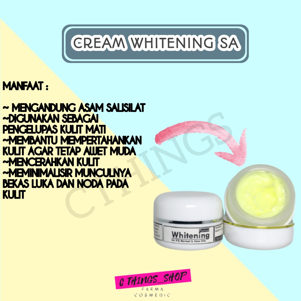 (HARGA PARTAI/GROSIR) Whitening Peeling SA 8% - Mencerahkan dan Menyamarkan Flek/Noda di Kulit Wajah