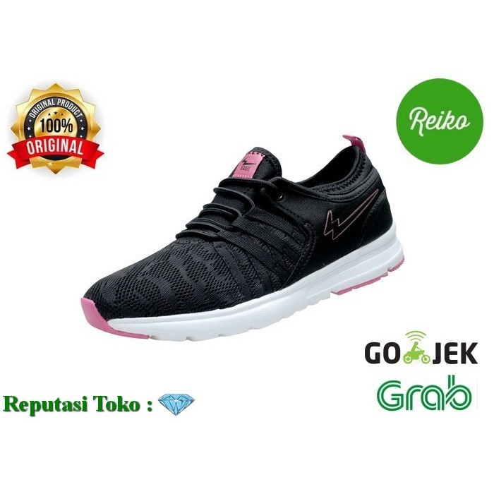 Murah | Sepatu Eagle TIFFANY Sepatu Kets Casual Running Wanita Women - Merah Tua Putih 36 Elegan