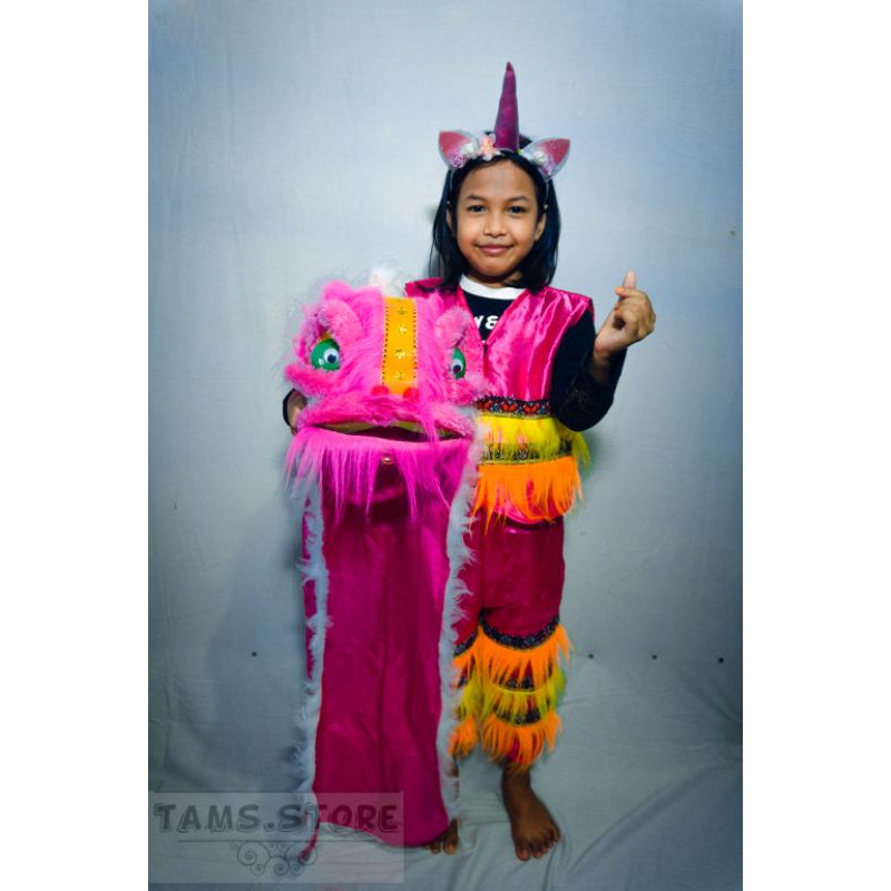Kepala Barongsai + celana +rompi