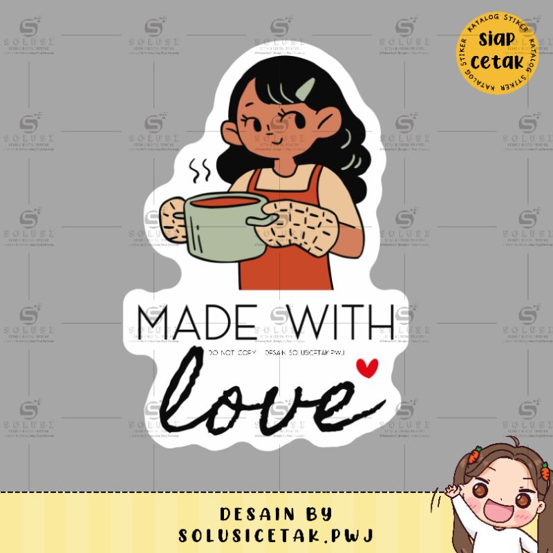 

Stiker Makanan / Stiker Made with love / Stiker Homemade / Stiker olshop / stiker kemasan makanan / stiker makanan / stiker toples