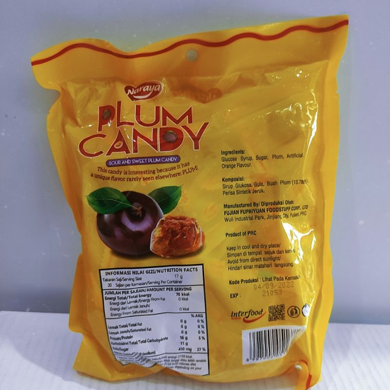 

permen kiamboy plum candy 340gr