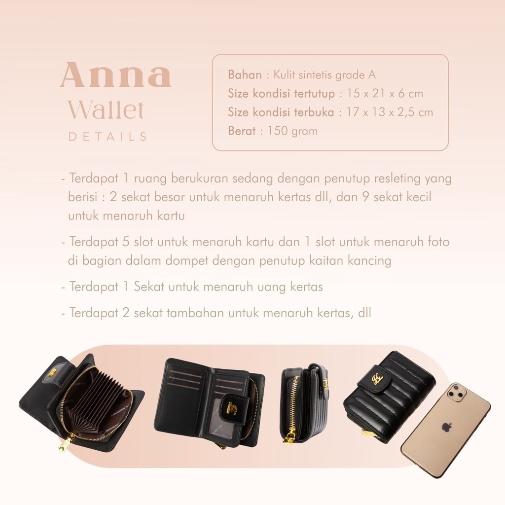 JIMS HONEY DOMPET LIPAT WANITA ANNA WALLET