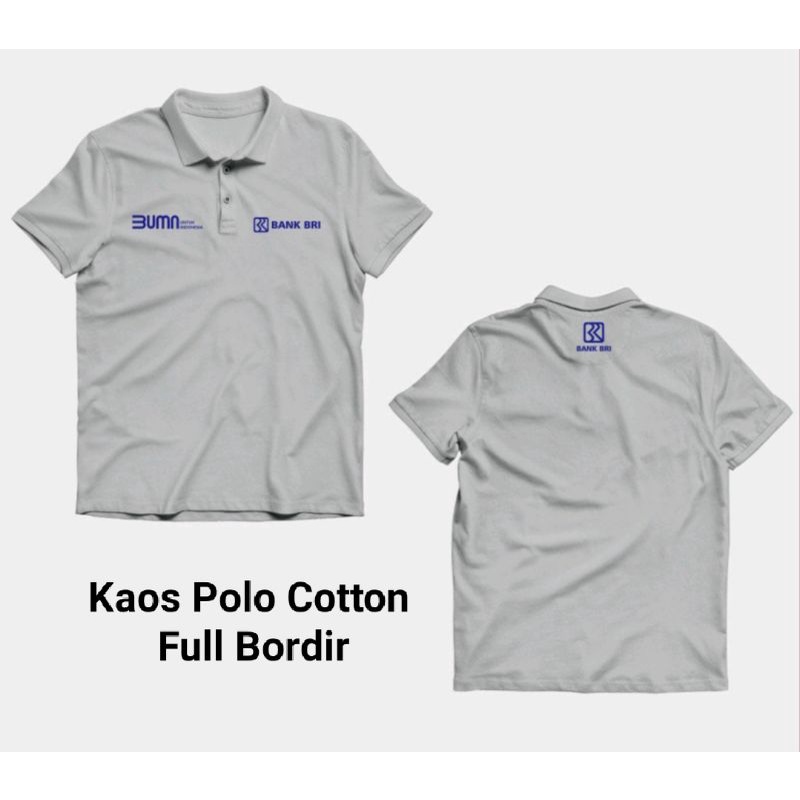 KAOS BUMN KAOS POLO BUMN BANK BRI KAOS SHIT BUMN FULL BORDIR.