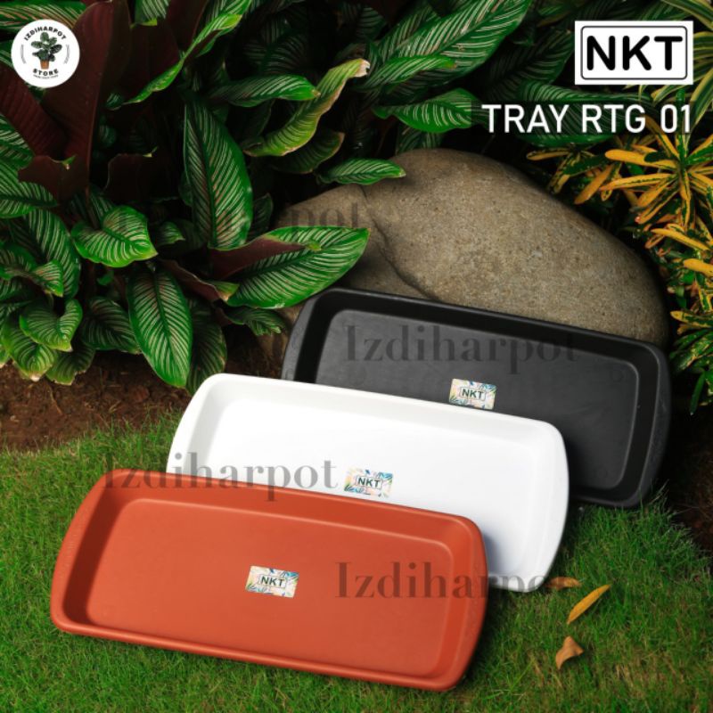 tatakan alas pot panjang TRAY NKT RTG 01 MERAH BATA - NKT TRAY RTG 01 MERAH BATA