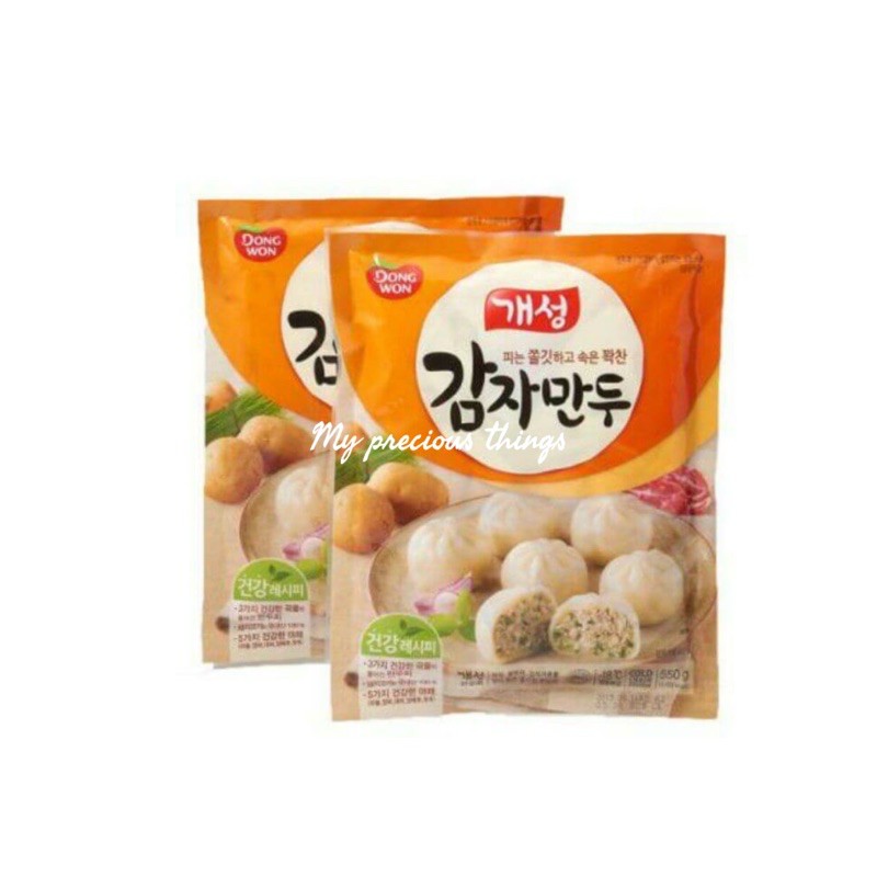 

Mandu kentang isi daging babi sayuran / pangsit - dongwoon kamja 550 gr
