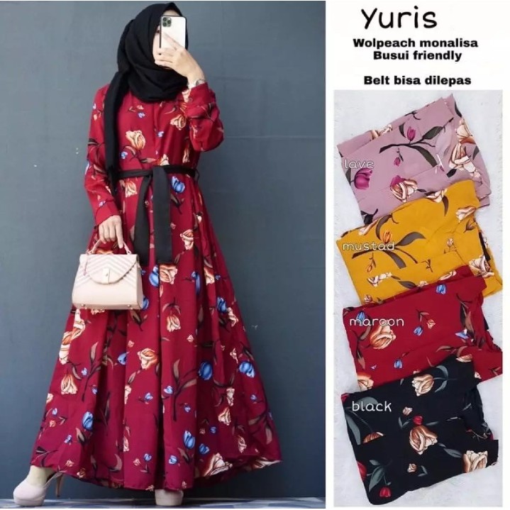 COD  Gamis Klok Yuris 2 Monalisa Tulip