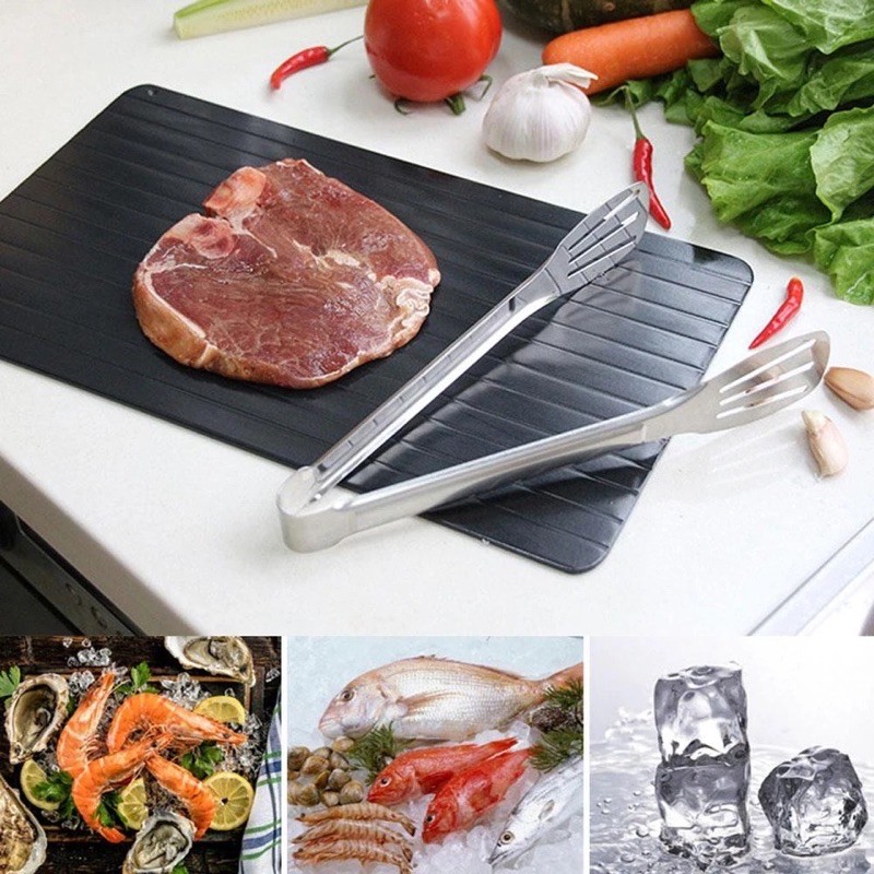 DEFROSTING TRAY / DEFROST PLATE FAST PELUNAK MAKANAN BEEF IKAN FREEZER YAKINIKU SALMON ALAT DAPUR ON